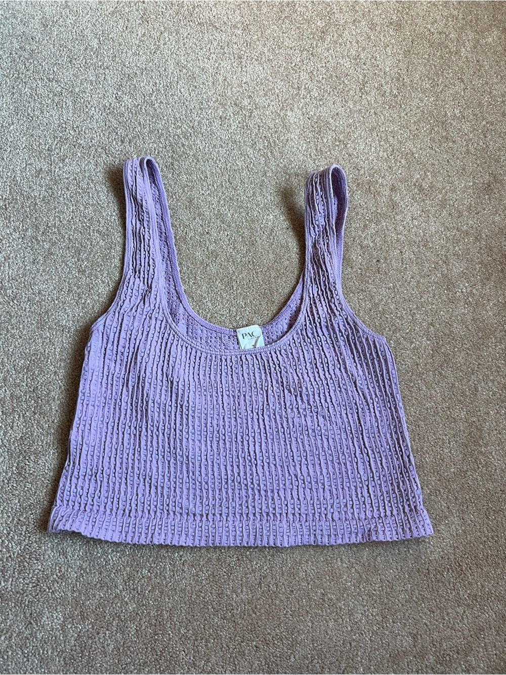 PacSun Lilac Ribbed Knit Tank